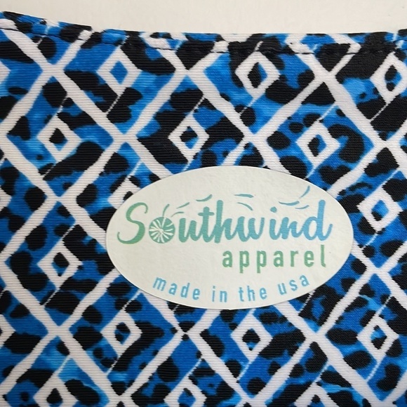 Southwind Apparel Women’s Sleeveless Geometric Sheath Dress Blue M - Picture 3 of 6